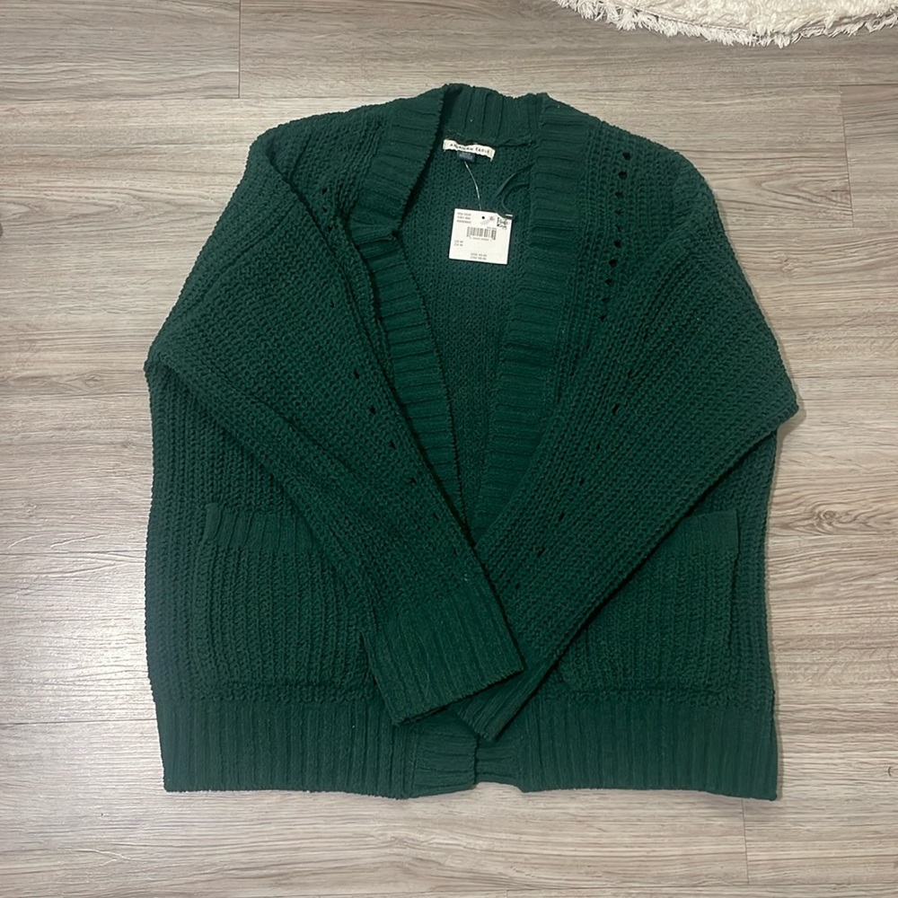 Dark green American Eagle cardigan size medium